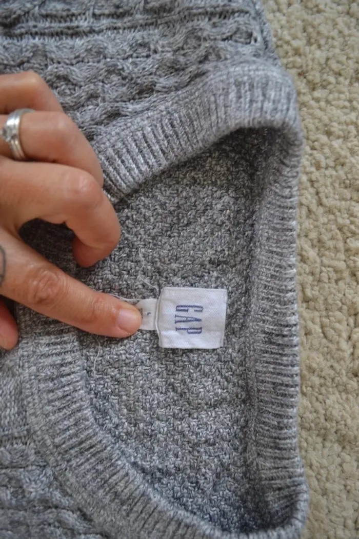 Pull torsadé Gap - Taille L - photo numéro 2