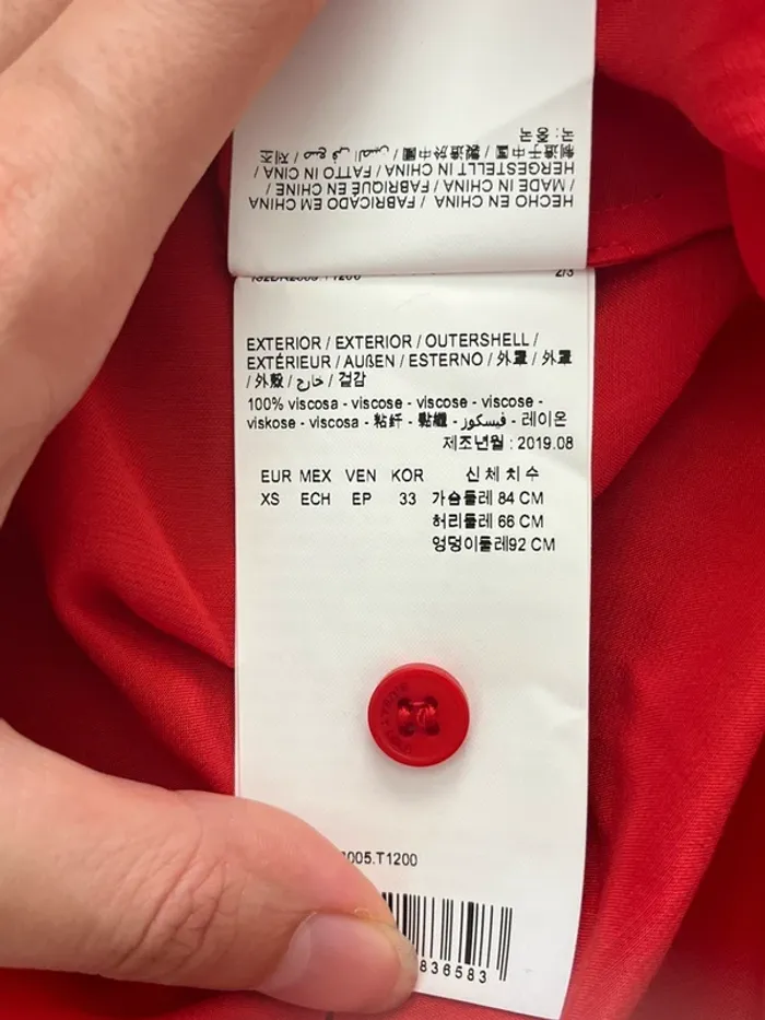 Blouse fluide rouge à manches longues Bimba Y Lola - photo numéro 7