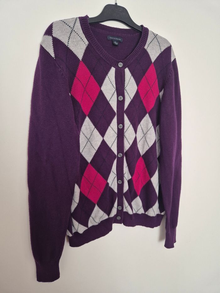 Cardigan vintage - Tommy Hilfiger - Taille XXL - photo numéro 4