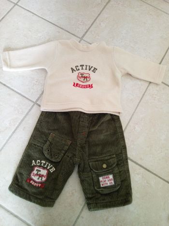 Ensemble pantalon + pull 6 mois