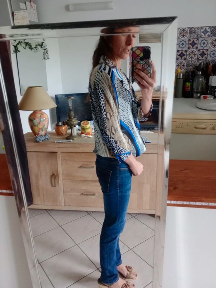 Chemise femme taille 42 multicolore c72 - photo numéro 3