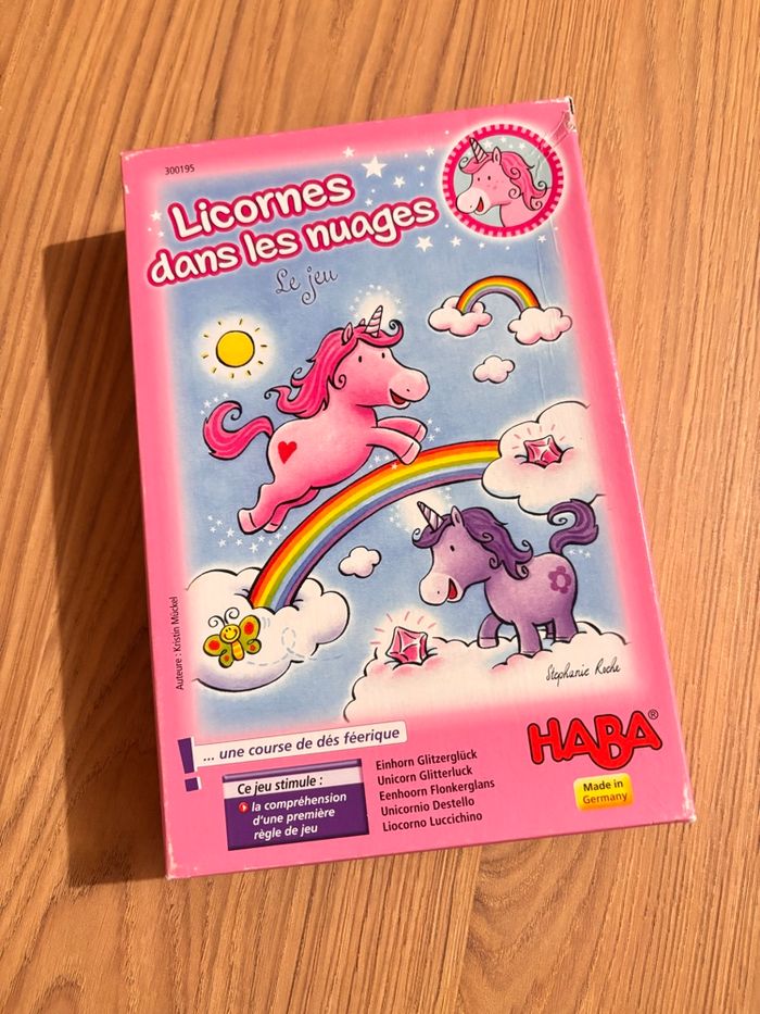 Jeu Licornes dans les nuages Haba