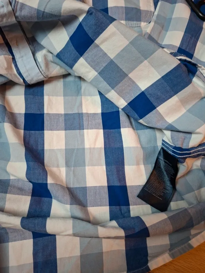 Chemise Tommy Hilfiger Denim à carreaux bleus/blancs XL (9) - photo numéro 10