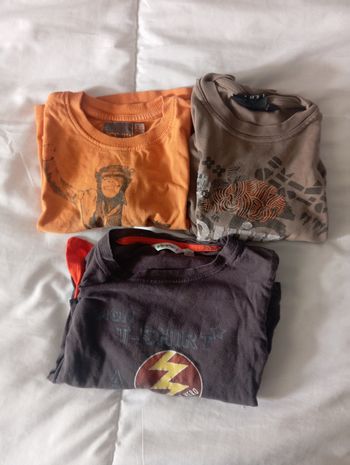 Lot 3 T-shirts Longues Manches Enfant Garçon 3 Ans