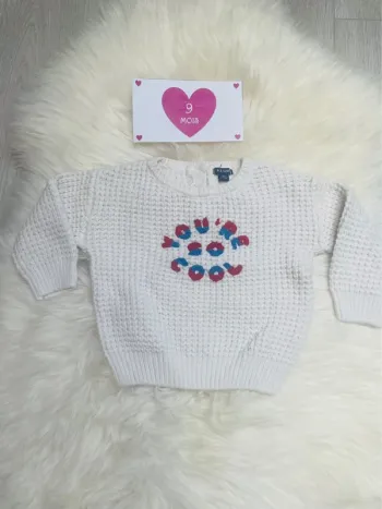 9 mois - pull beige mixte