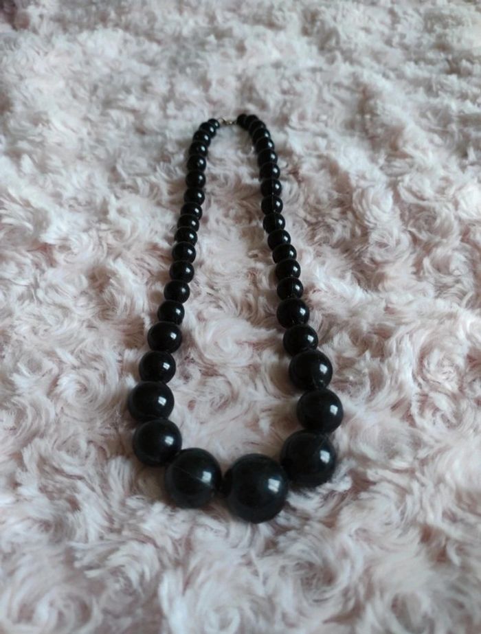 Lot de 4 colliers de grosses perles vintage inspiration 70's - photo numéro 7