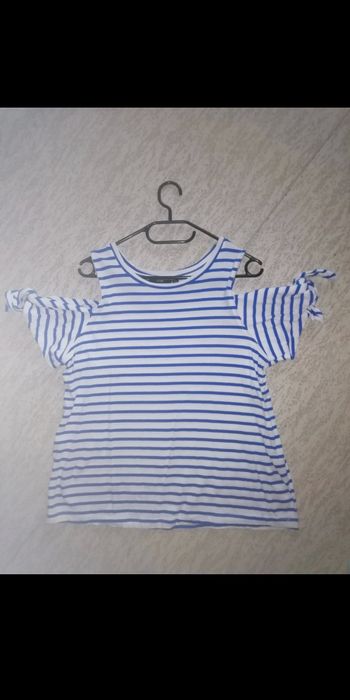 Tee shirt marinière manches dénudées