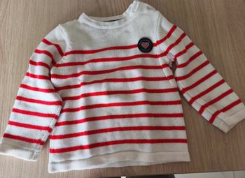 Marinière rouge et blanche