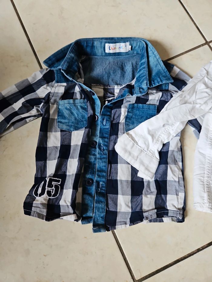 Lot de 2 chemises 24 mois - photo numéro 3