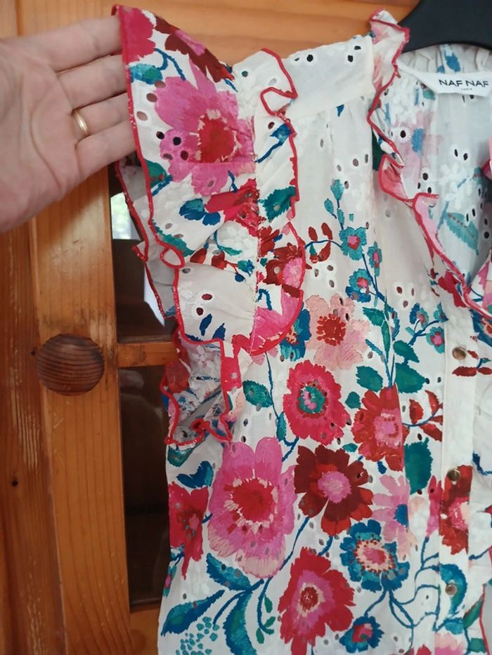 Chemise ajourée Naf Naf taille M neuve avec étiquette - photo numéro 2