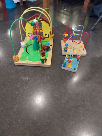 Lot de 3 jeux d'éveil en bois