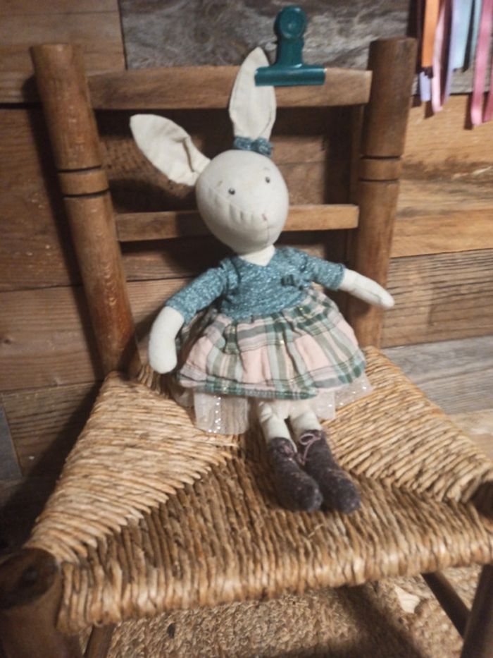 Peluche lapin Victorine Moulin roty la petite école de danse tbe - photo numéro 2