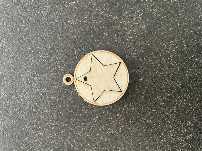 Boule de Noël personnalisable avec étoile détachable - photo numéro 2