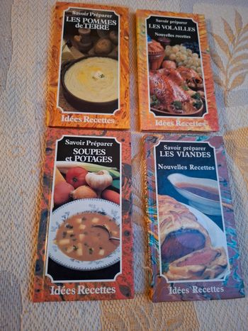 Jolie lot de 4 livres de cuisines