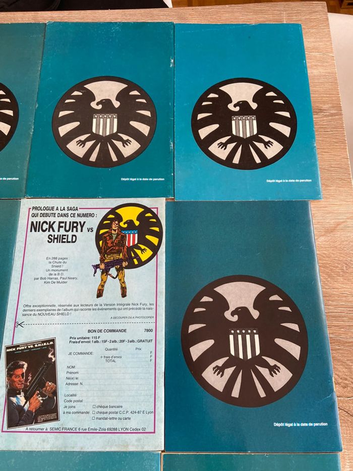 Collection complete numéro 1 a 9 nick fury version intégrale semic année 90 - photo numéro 11