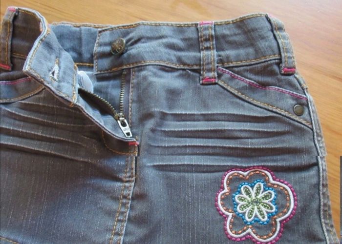 Jupe en jeans grise Orchestra 3 ans - photo numéro 2