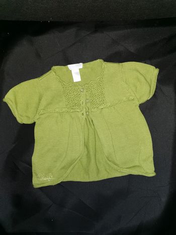 Gilet mc vert 6 mois