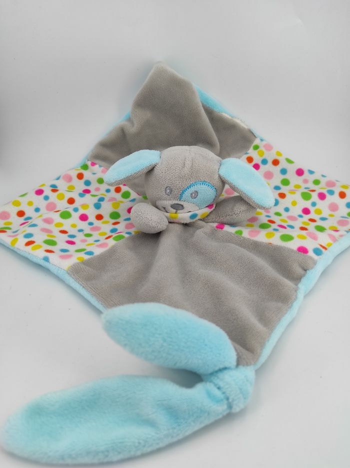 Doudou Plat Chien Gris Bleu Nanjing - photo numéro 2