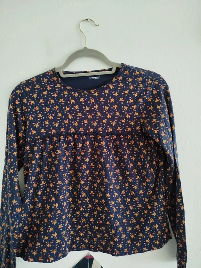 Blouse Vertbaudet fleurie 12 ans
