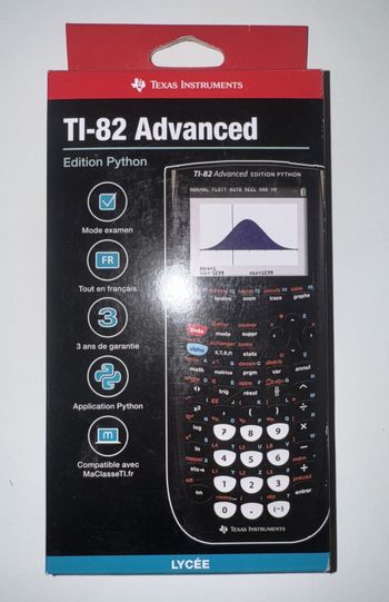 Calculatrice TI-82 Advanced Edition Python