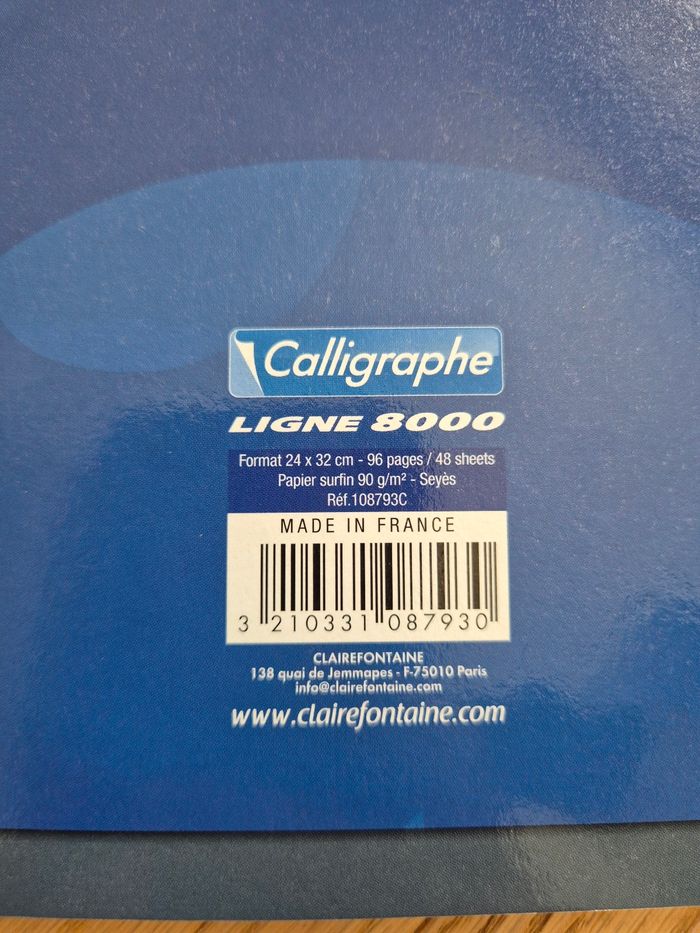 Cahier 24x32 96 pages Clairefontaine, neuf - photo numéro 4