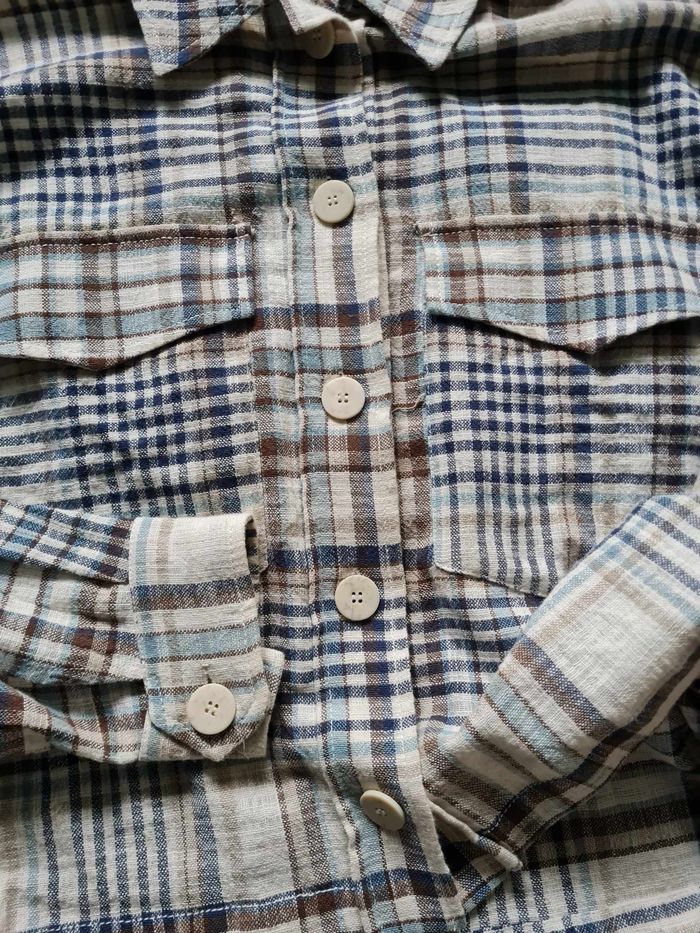 chemise à carreaux Zara femme taille L / 40 - photo numéro 6