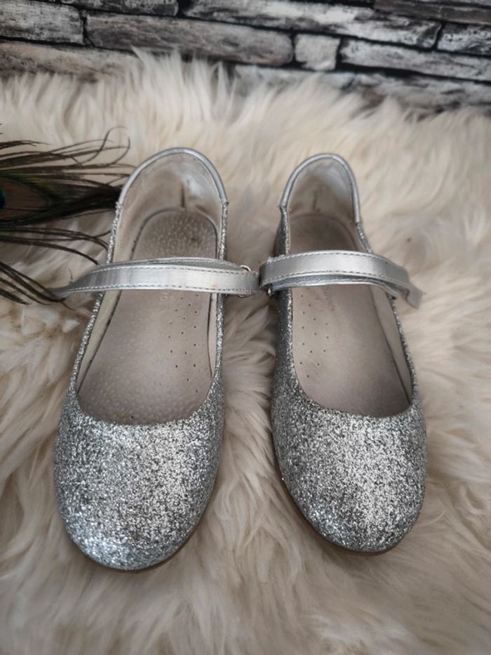 🪩 Superbes ballerines paillettées argentées pointure 30 🪩