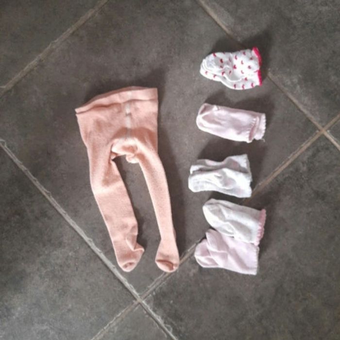 Lot collants et chaussettes 18/20