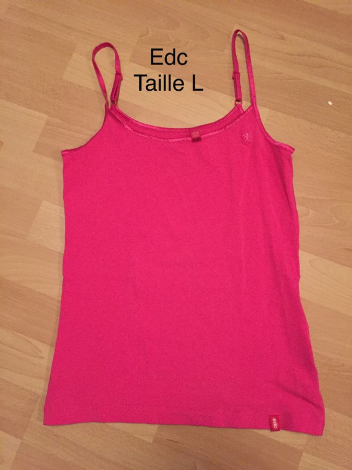 Débardeur EDC rose Taille L