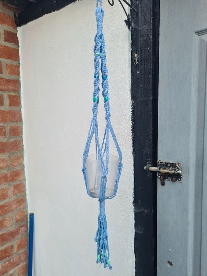 suspension en macramé pour plantes