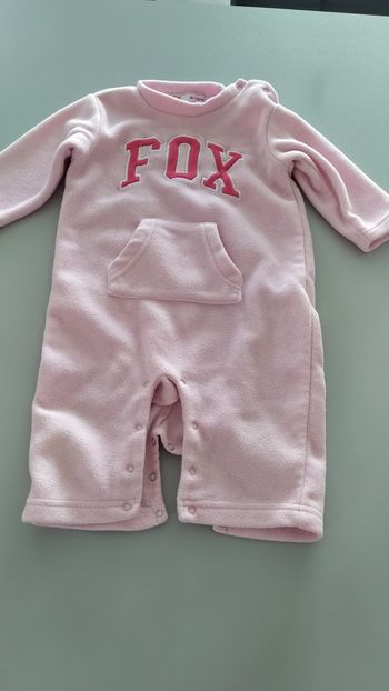 Pyjama chaud 6-12 mois Fox