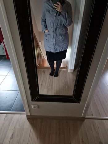 Veste style trench grandiose taille 46 gris