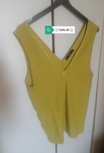 🌸Joli haut vert d'eau décolleté dos Taille 40 "Mango" Neuf 🌸