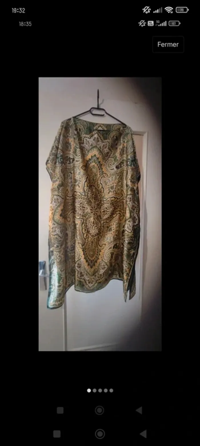 Tunique fluide à motifs