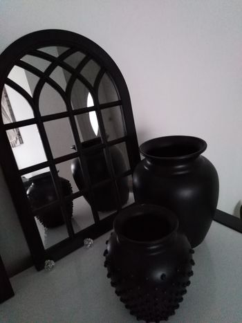 Miroir en forme d'arche noir