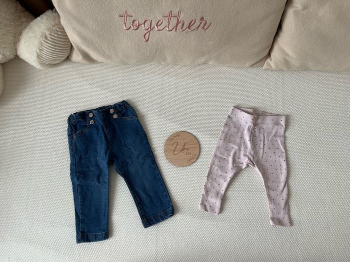 Lot de vêtements bébé fille 12 mois, 42 pièces, neuves ou en très bon état ! - photo numéro 2