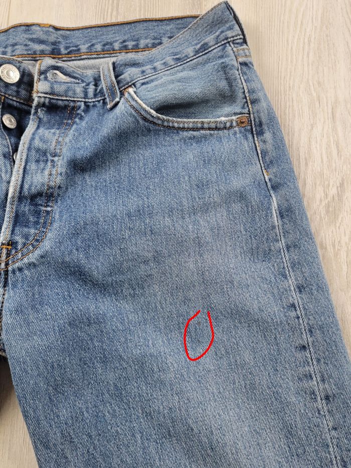 Jean Levi’s 501 W30 L32 bleu  – coupe droite - photo numéro 8