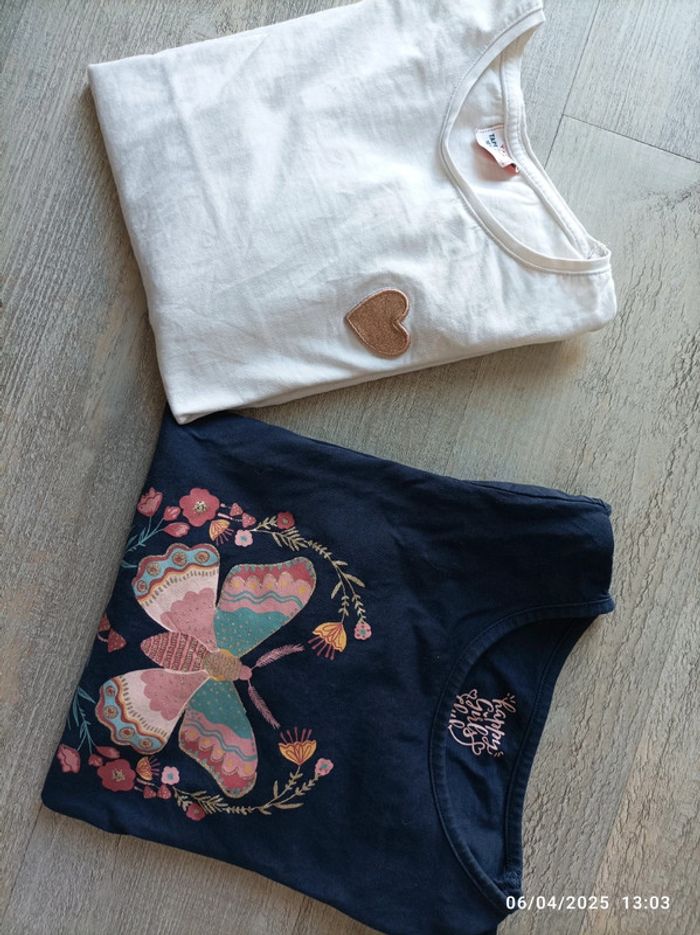 Lot 2 t-shirts 10 ans
