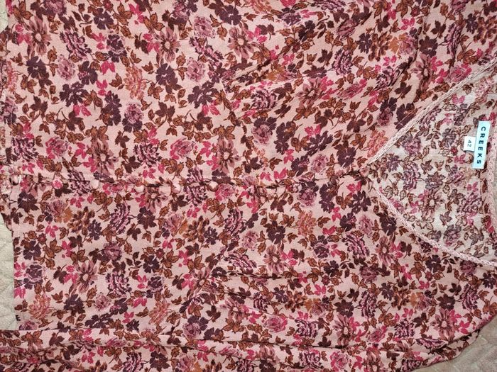 Jolie blouse rose femme Creeks 42 comme neuve - photo numéro 7