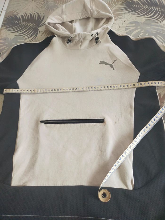 Pull a capuche blanc garçon T 14/16 ans ou S Puma - photo numéro 10