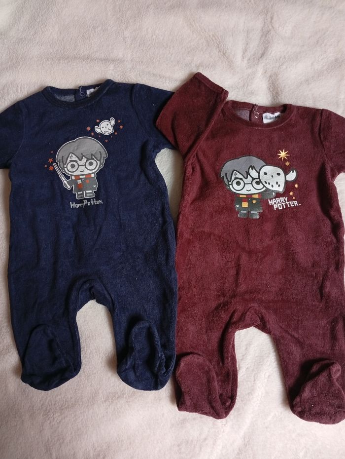 Lot de deux pyjamas Harry Potter 3 mois