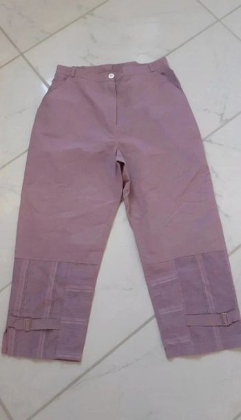 Pantacourt chic vieux rose 44