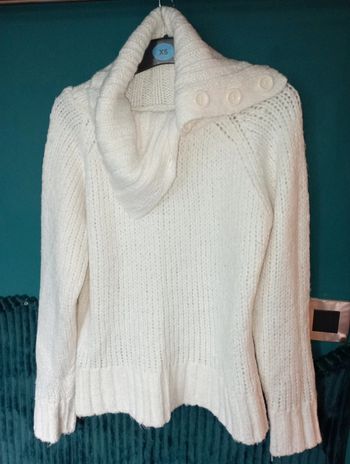 Pull laine grand col roulé