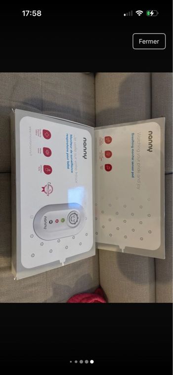 Lot de 2 plaques Nannycare et 1 télécommande