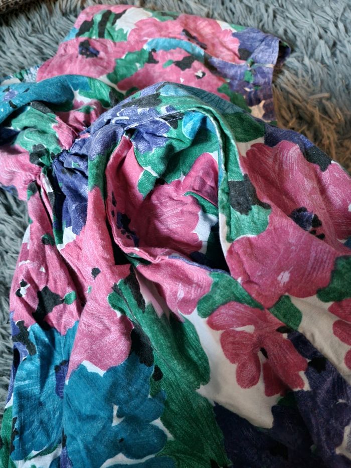Robe à fleurs vintage taille 38-40 - photo numéro 5