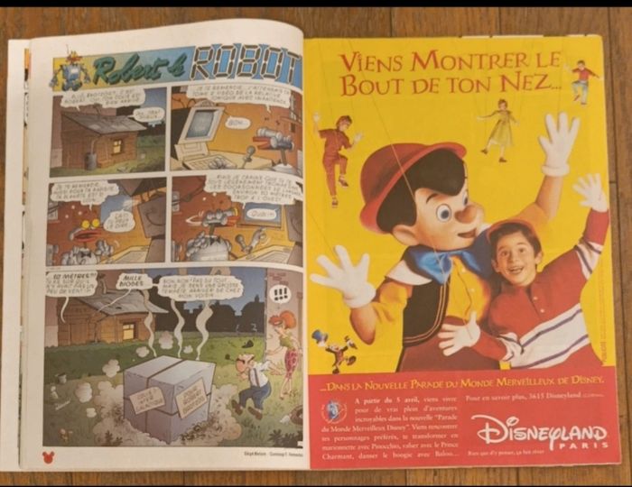 Ancien journal de mickey cadeau panneau affichage coupe du monde 1998 N°2398 de 1998 vintage - photo numéro 7