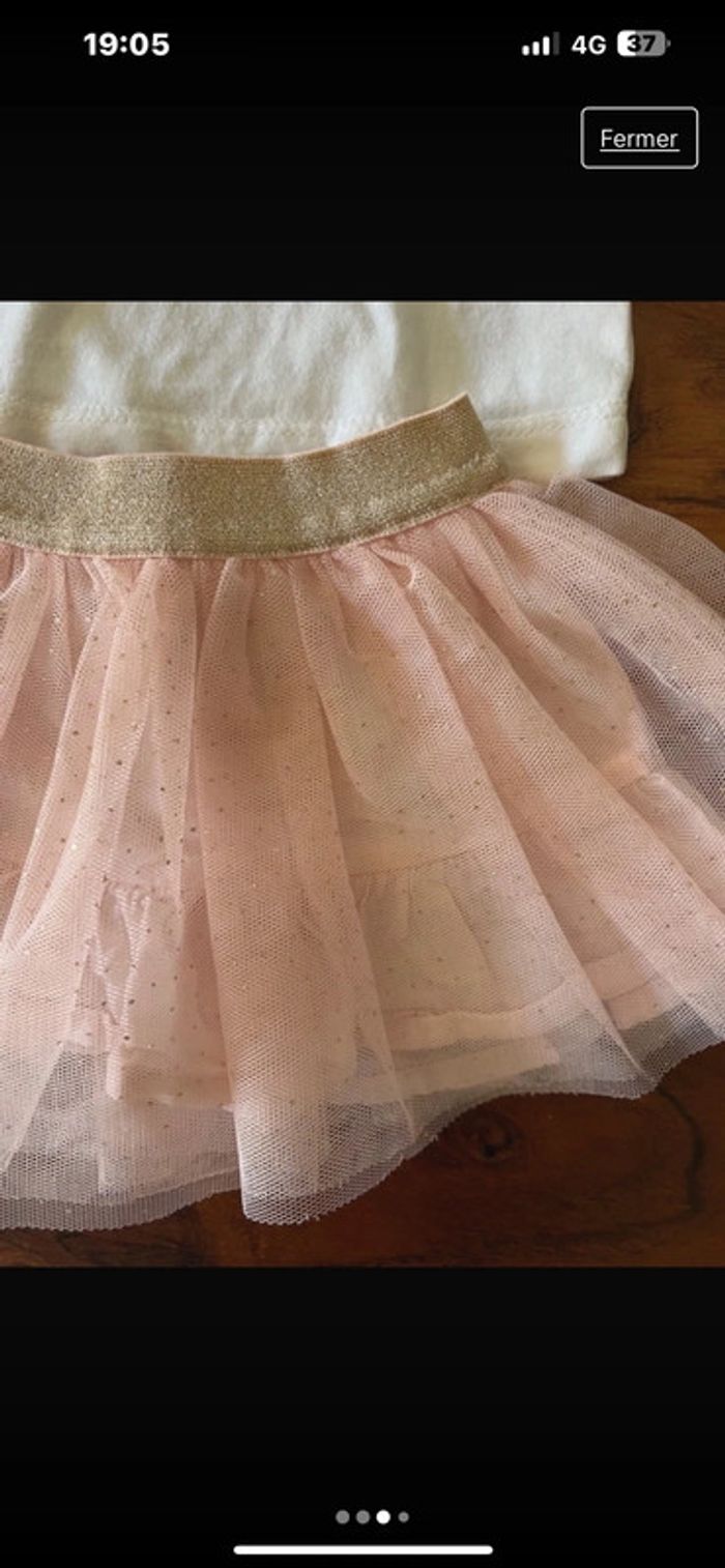 Ensemble tee shirt manche longue et jupe tutu - photo numéro 3