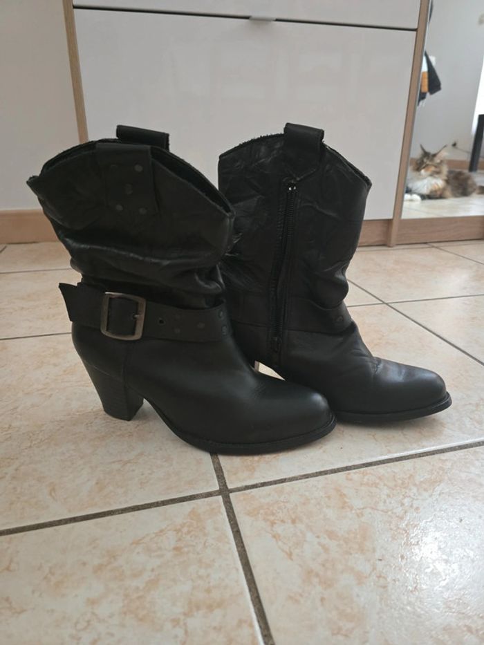Bottes Santiag 37 femme bottines - photo numéro 2