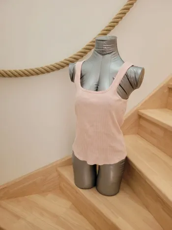 Débardeur en coton côtelé stretch femme taille M