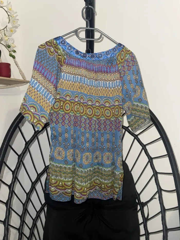 Chemisier multicolore femme – Taille L/XL, chic et tendance - photo numéro 3